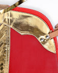 Hilason Western Leather Kids Junior Youth Pro Rodeo Bull Riding Chaps