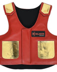 Hilason Kids Junior Youth Bull Riding Pro Rodeo Leather Protective Vest