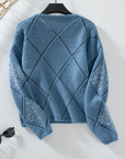 Amelia Pattern Sequin Detail Sweater