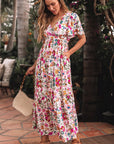 Kaitlyn Floral Short Sleeve Maxi Dress