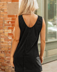 Emapia Corduroy Sleeveless Mini Dress