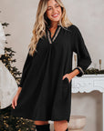 Quincy Sleeve Shift Mini Dress