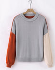 Alejandra Sleeve Ribbed Trim Sweater