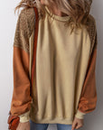 Scarlett Colorblock Drop Shoulder Sweatshirt