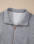 Saige Half Zipper Collared Sweatshirt