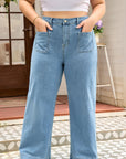 Adelyn Textured Wide Leg PLUS Jeans