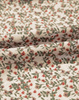 Floral Puff Sleeve Smocked V-Neck Top