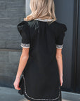 Ruth Sleeve Shift Mini Dress