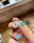 Cluster Earrings – White Opal & Sterling Silver