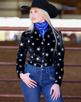 STARS AT NIGHT VELVET PERFORMANCE RODEO SHIRT
