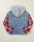 Olivia Hooded Raw Hem Jacket