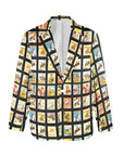 Baha Ranch Vintage Cowboy Collage Women's Western Blazer