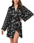 Ranch Life Women's Belted Satin Feel Dressing Lounge Robe