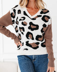 Jocelyn Block Patchwork Sleeve Sweater
