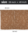 Western Print Curtains Window Curtain 28"x40" (2-Piece) Made in America