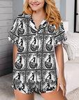 Baha Ranch Colores de Mexico Flamenco Southwestern Satin Pajamas