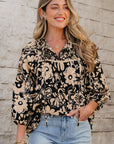 Camilla Bracelet Sleeve Boho Blouse
