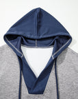 Zariyah Block Patchwork Drawstring Hoodie