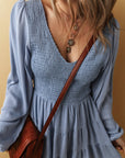 Aadhya Smocked Tiered Mini Dress