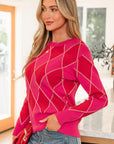 Wynter Pattern Knit Casual Sweater
