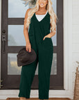 Elle Corduroy Patched Sleeveless Jumpsuit