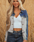 Kikki Detail Distress Denim Jacket