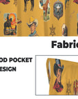 Vintage Cowboy Collage Western Curtains 28" x 40" Made in America