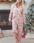 Sarai Christmas Pattern Print Shirt