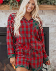 Lananina 2pcs Pajama Set Long Sleeve Top
