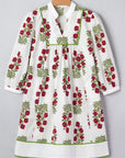 Halo Sleeve Loose Floral Dress