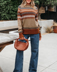 Eva Aztec Crew Neck Sweater