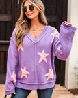Aubrey Brushed Star Oversize Sweater