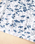 Plus Size Camo Quarter Zip Kangaroo Pocket Sweatshirt