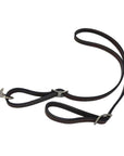 Dark Leather Stitched Tiedown