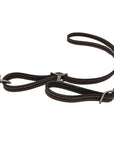 Dark Leather Stitched Tiedown