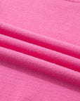 Solid Ruffle Sleeve Round Neck Ribbed Sweater