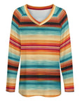 Baha Ranch Long Sleeve Southwestern Serape Top