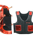 Hilason Junior Youth Bull Riding Pro Rodeo Leather Protective Vest Chaps