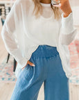 Gwen Sleeve Dolman Blouse Long Sleeve Top