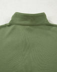 Felitina Patchwork Zip Collar Pullover