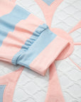 Floral Patchwork Stripe Long Sleeve Top