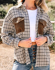 Ava Flap Patchwork Plaid Shacket