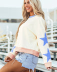 Ashaora Exposed Seam Oversized Sweatshirt
