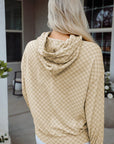 Harper Print Kangaroo Drawstring Hoodie