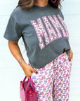 MAMA Camo Graphic Tee & Loose Pant Set