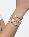 Arely Beaded Elastic Layered Bracelet