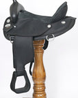 Hilason Horse Trail Pleasure Endurance Synthetic Saddle Black