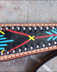 HILASON Western Horse Leather Headstall and Breast Collar Set Tan| Headstall Bridle for Horses Western | Horse Headstall Bridle | Western Headstalls Bridle for Horses