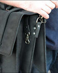 Handmade Buffalo Leather Convertible Briefcase Backpack Laptop Bag