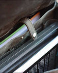 Handmade Buffalo Leather Convertible Briefcase Backpack Laptop Bag